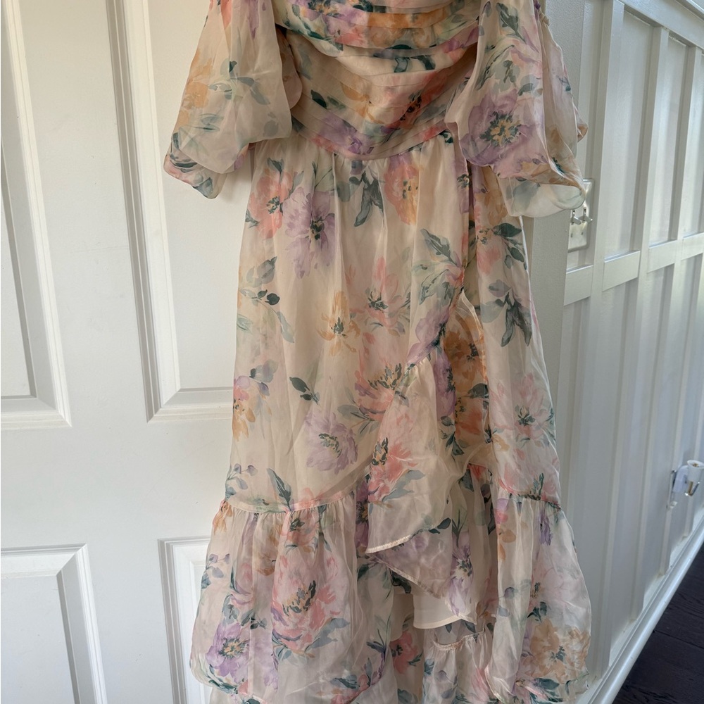 Floral Ruffle Maxi Dress